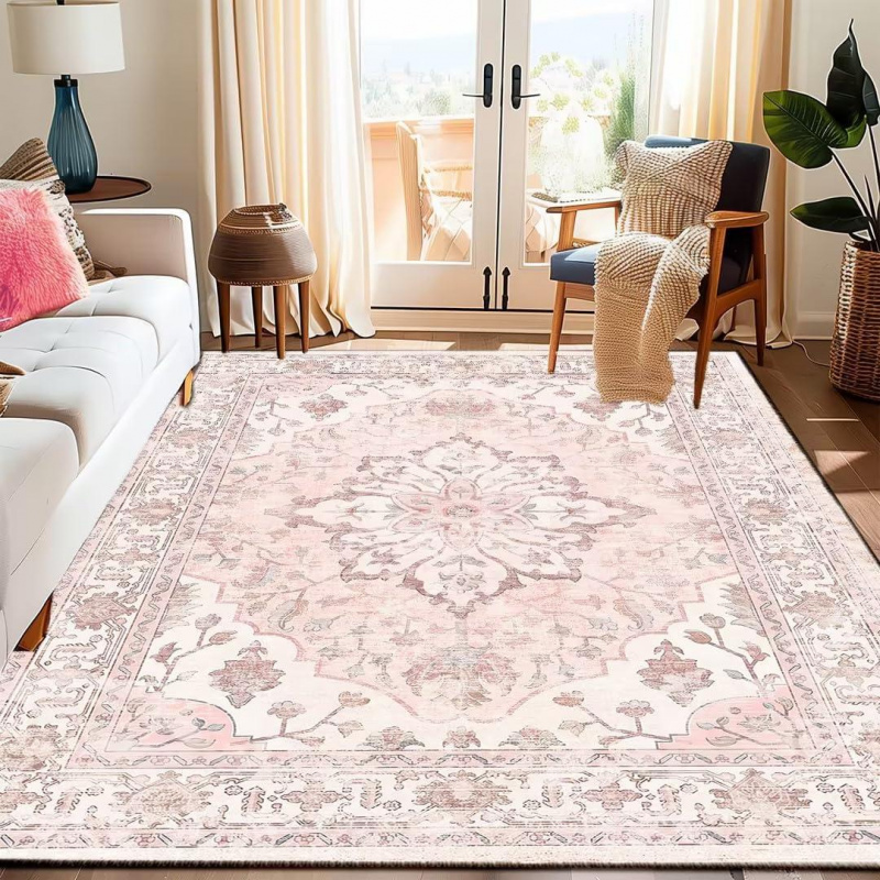 Commercial Dishwasher Table - VIKAMA Retro Persian Style Flower Carpet