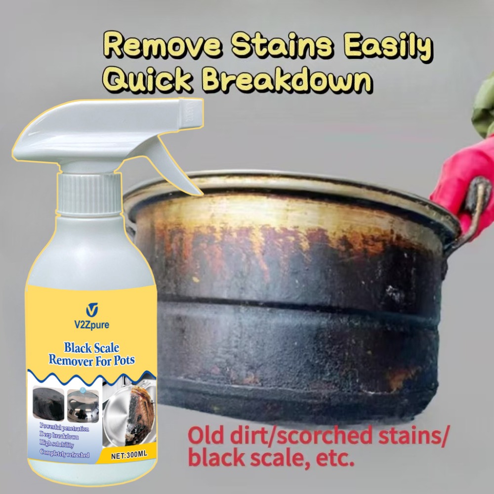 Commercial Kitchen Grease Cleaner - Pan Bottom Cleaning Agent Kitchen Blackening