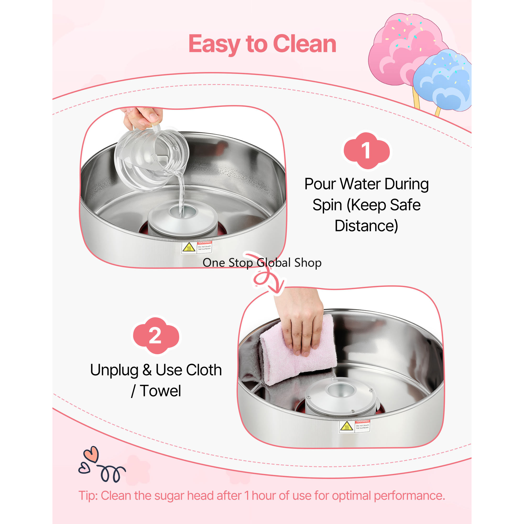Cotton Candy Machine Commercia - Candy Floss Machine Commercial ulasan dan harga