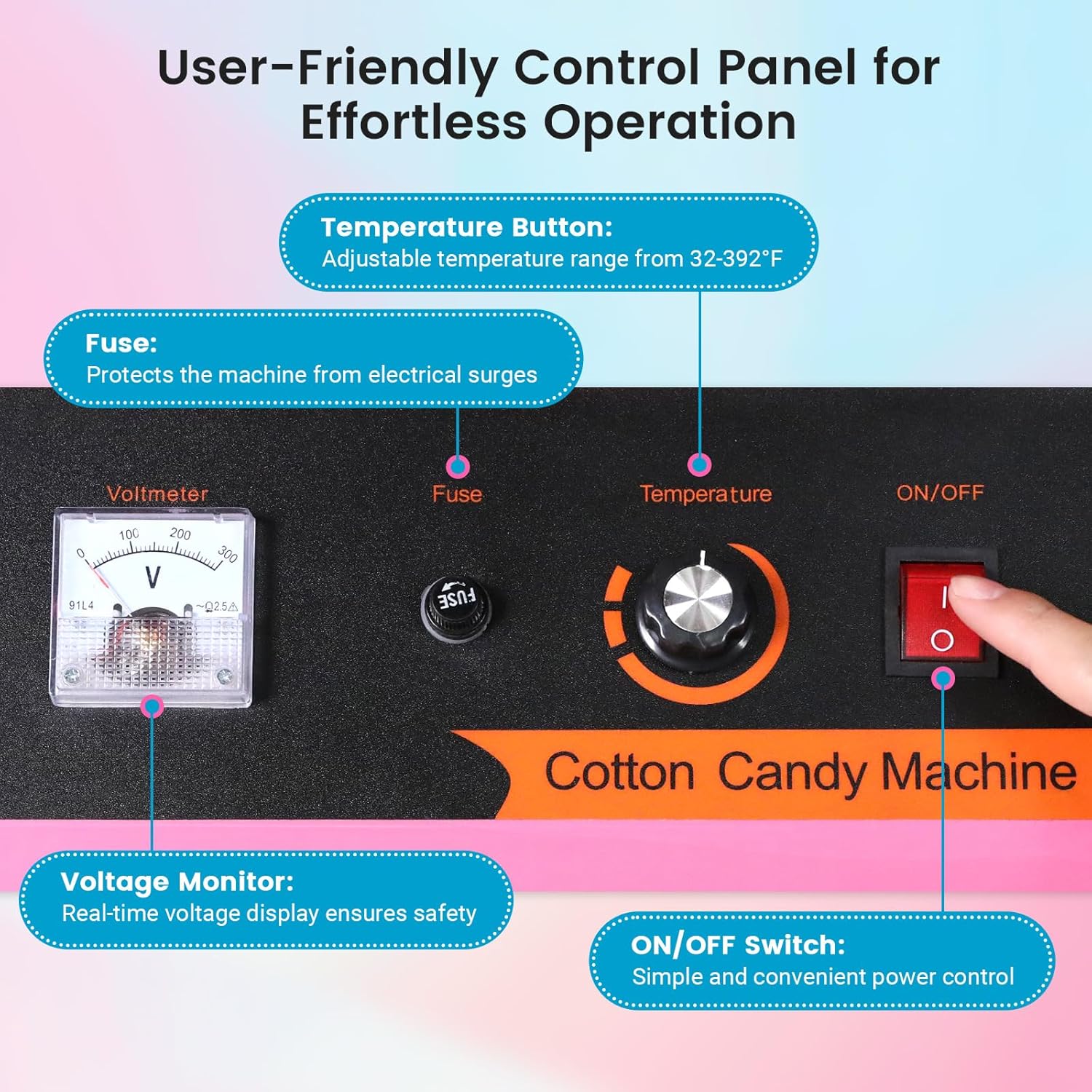 MHT2 Electric Cotton Candy Mac - Candy Floss Machine Commercial ulasan dan harga