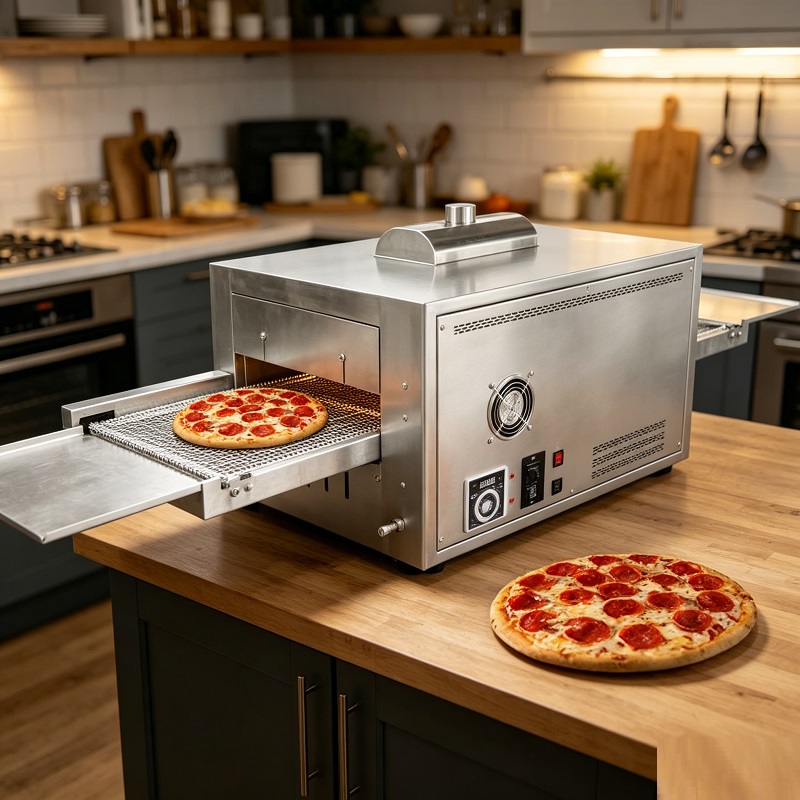 Commercial Gas Pizza Oven with - Pizza Conveyor Oven ulasan dan harga