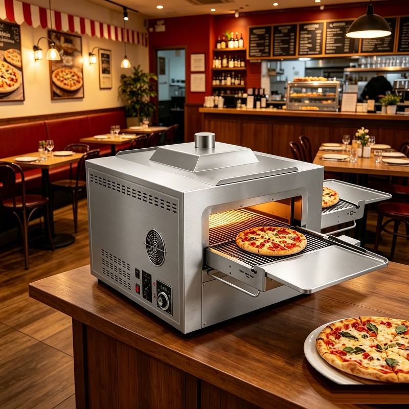 Commercial Gas Pizza Oven with - Pizza Conveyor Oven ulasan dan harga