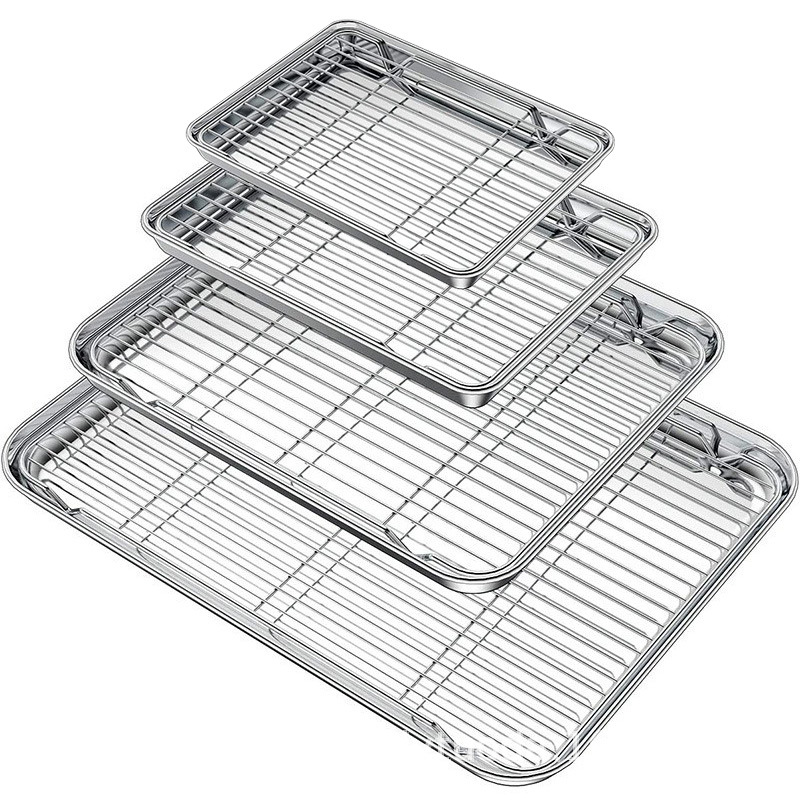 Stainless Steel Baking Tray Wi - Pizza Conveyor Oven ulasan dan harga