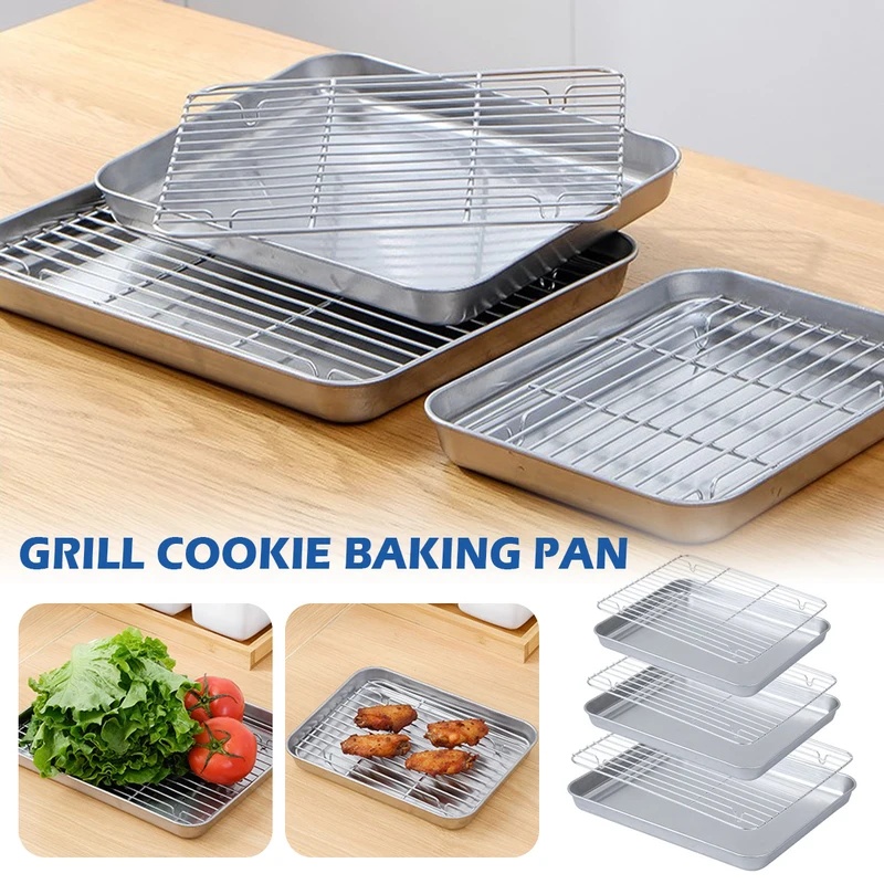 Stainless Steel Baking Tray Wi - Pizza Conveyor Oven ulasan dan harga