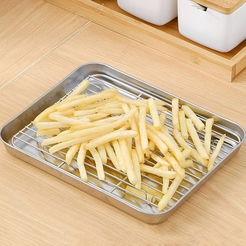 Stainless Steel Baking Tray Wi - Pizza Conveyor Oven ulasan dan harga