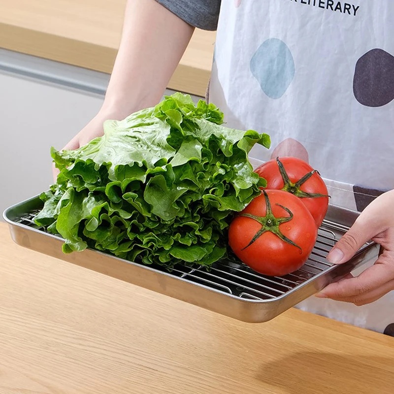 Stainless Steel Baking Tray Wi - Pizza Conveyor Oven ulasan dan harga