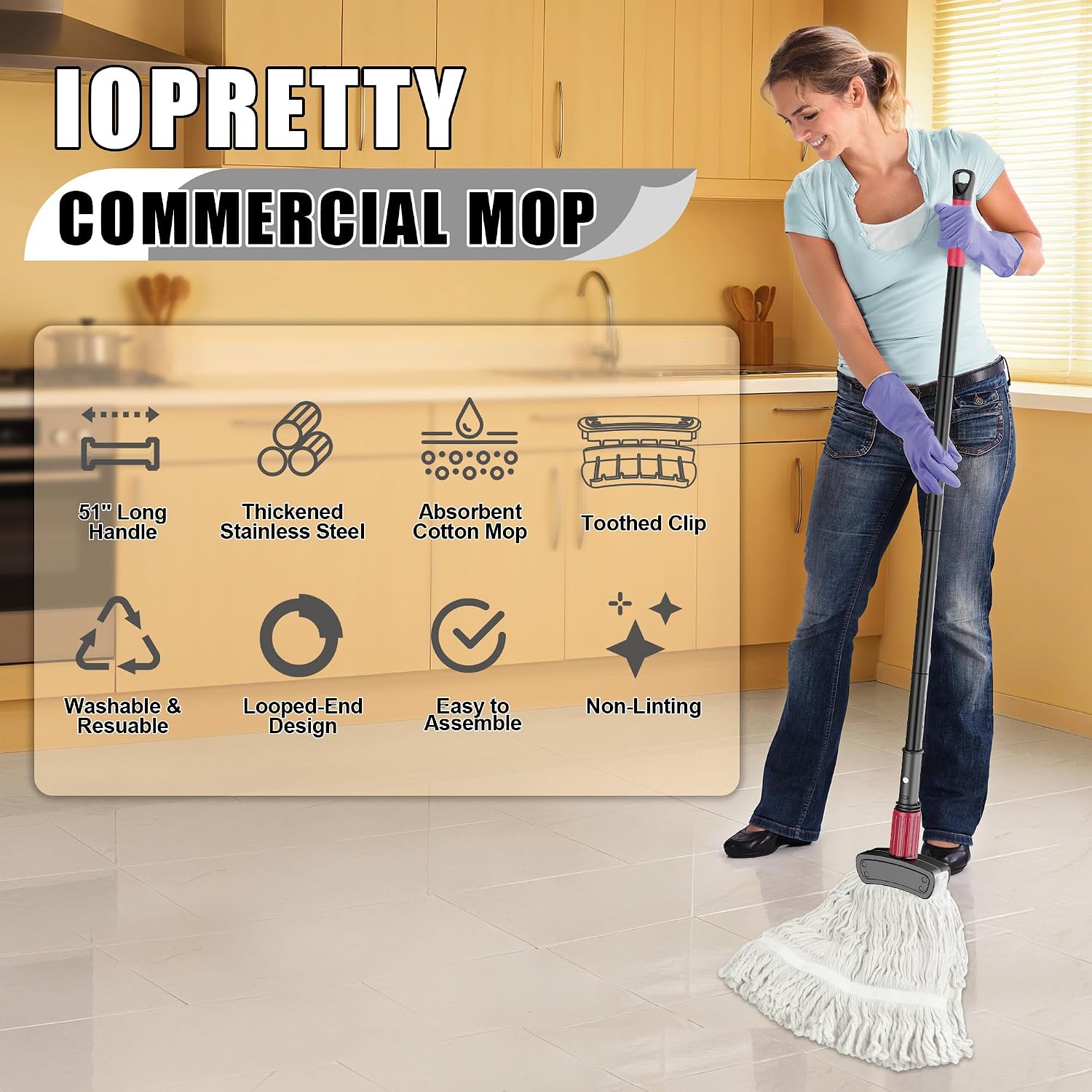 Commercial Mop for Floor Clean - Commercial Kitchen Tile ulasan dan harga