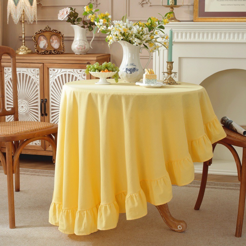 Solid Color Round Tablecloth W - Commercial Dishwasher Table ulasan dan harga