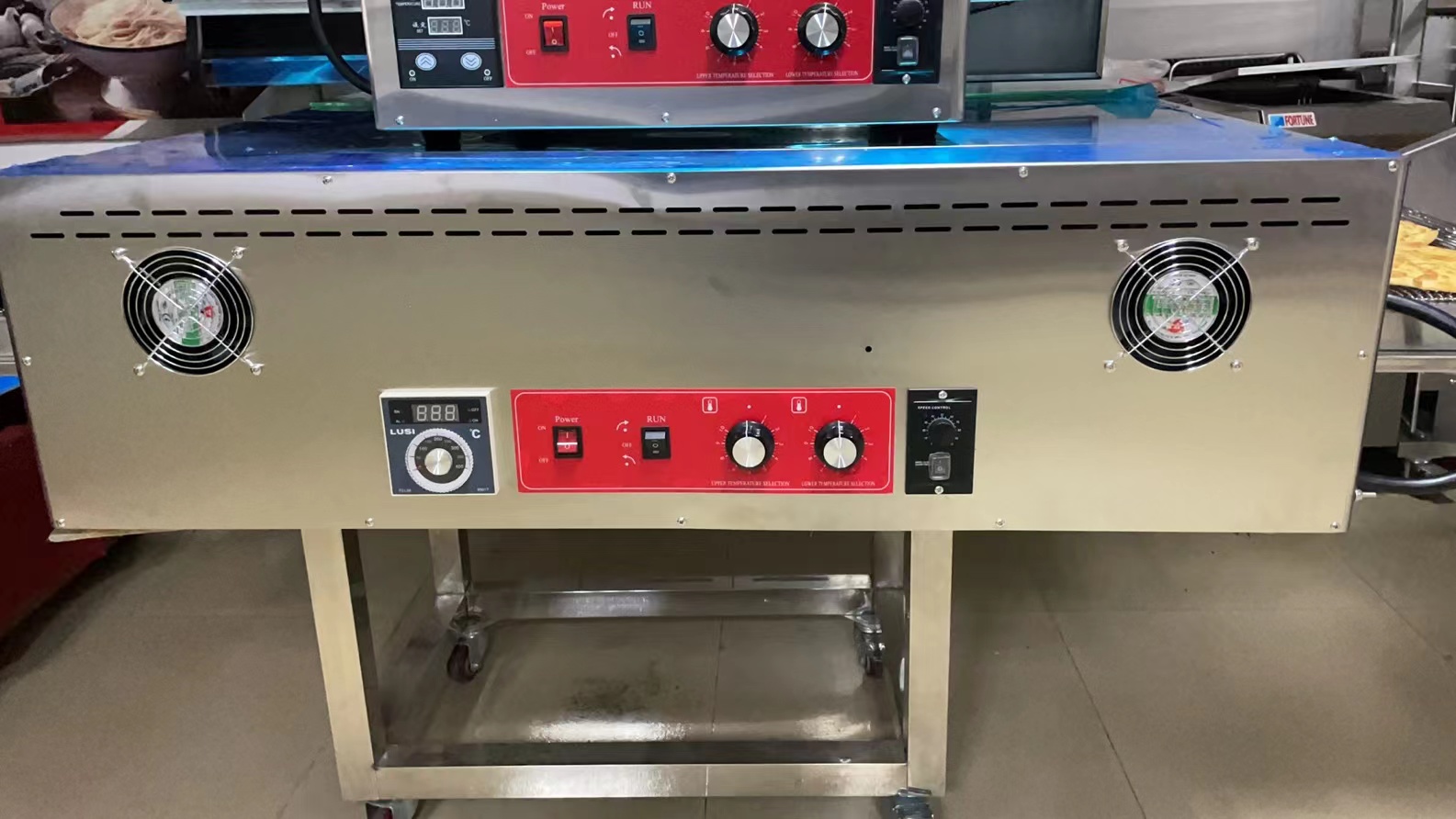 Bakery Equipment Electric Conv - Pizza Conveyor Oven ulasan dan harga