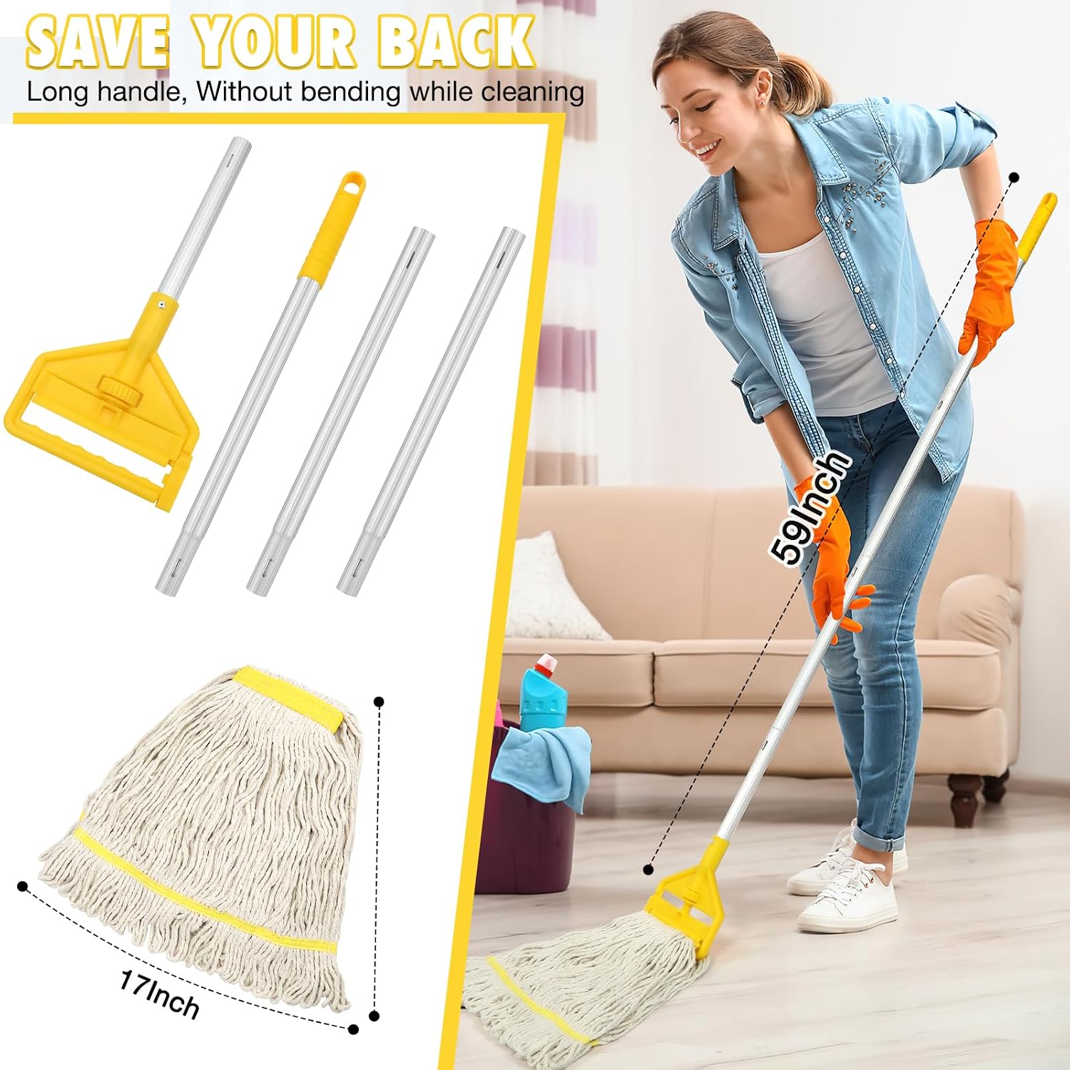 Commercial Mop Heavy Duty Indu - Commercial Kitchen Tile ulasan dan harga