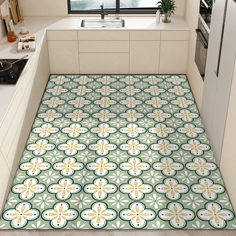 Kitchen Carpet PVC Waterproof  - Commercial Kitchen Tile ulasan dan harga