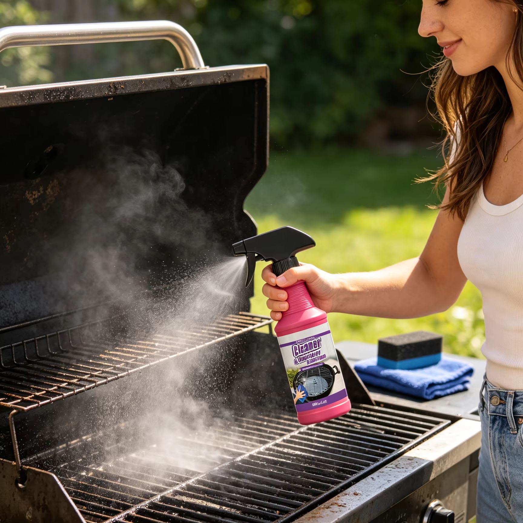 BBQ Grill Cleaner Grease Smoky - Commercial Kitchen Grease Cleaner ulasan dan harga