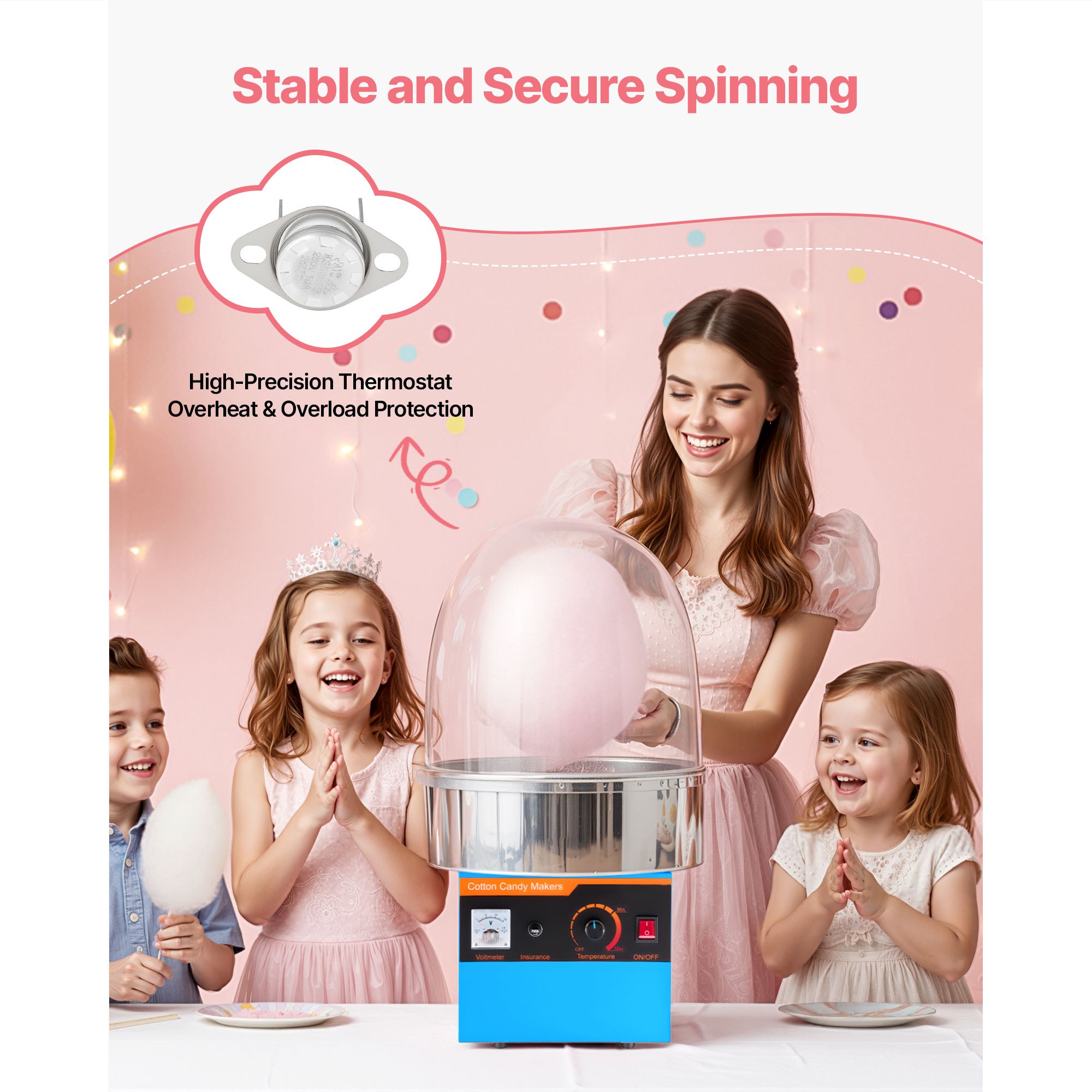 Electric Cotton Candy Machine, - Candy Floss Machine Commercial ulasan dan harga