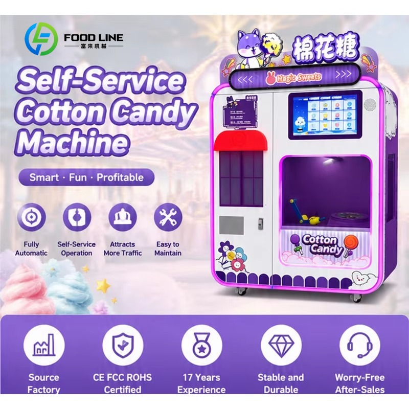 Customized Fully Automatic Sma - Candy Floss Machine Commercial ulasan dan harga