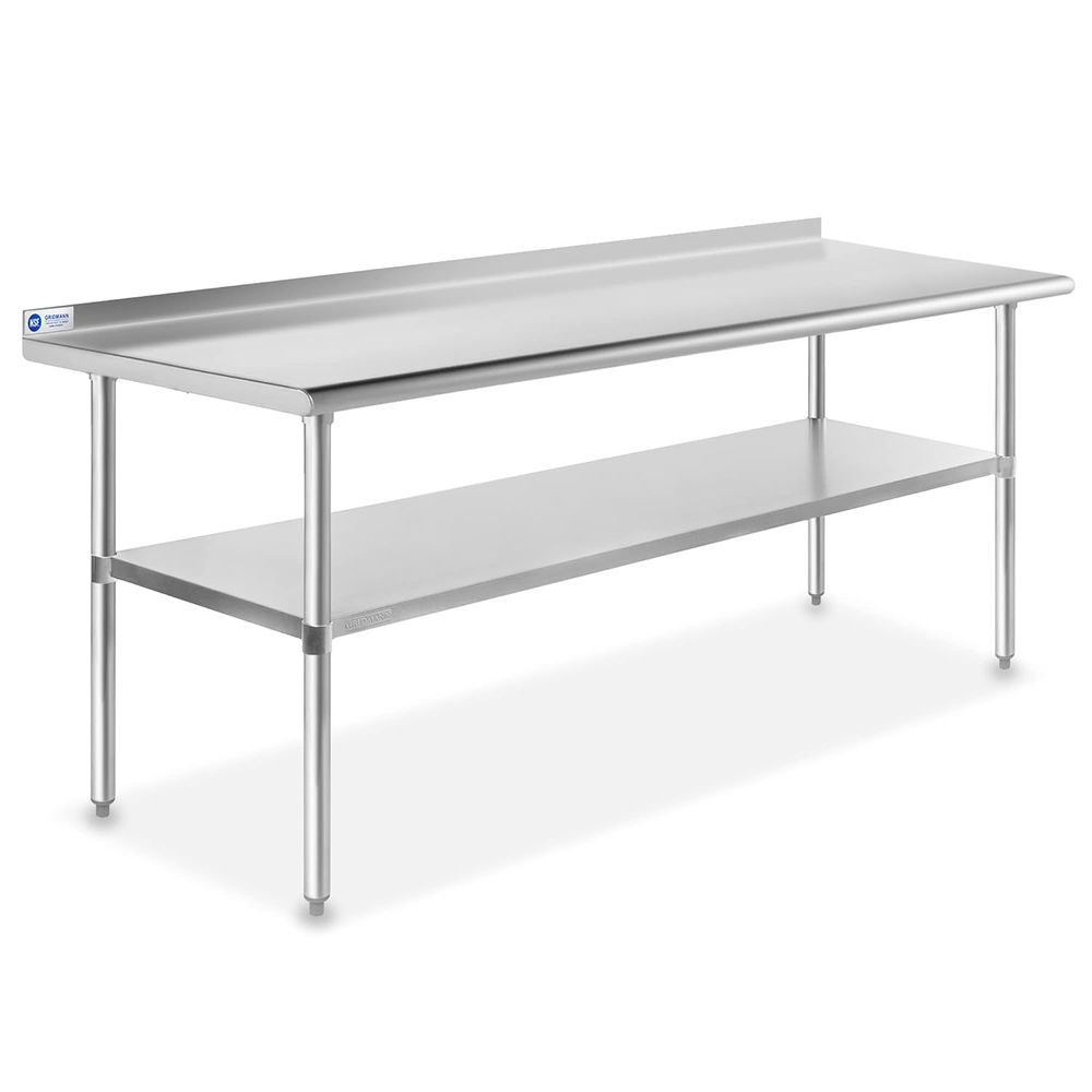 StainlSteel Kitchen Prep Table - Commercial Kitchen Backsplash ulasan dan harga