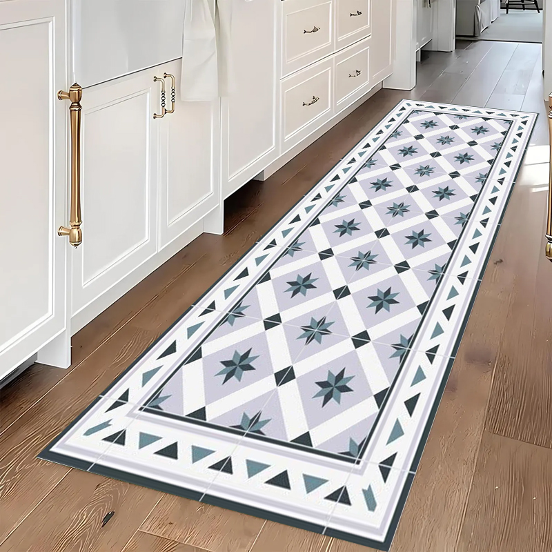 Blue and Grey Geometric Tile P - Commercial Kitchen Tile ulasan dan harga