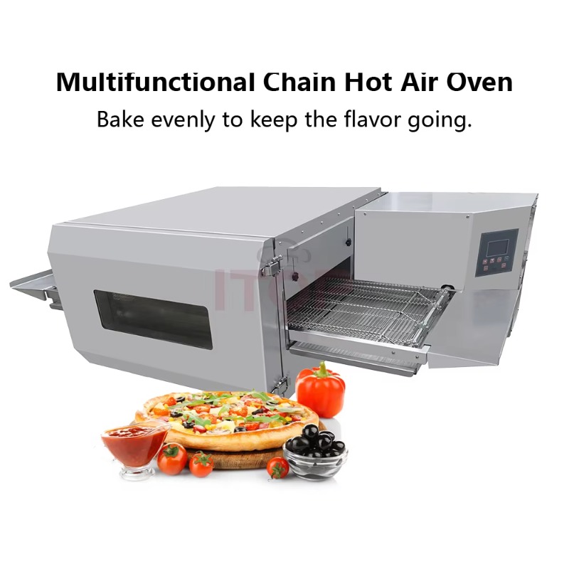 Commercial Chain Conveyor Tunn - Pizza Conveyor Oven ulasan dan harga