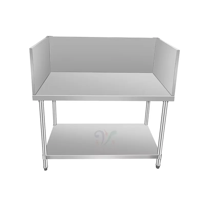 304 Stainless Steel Metal Prep - Commercial Kitchen Backsplash ulasan dan harga