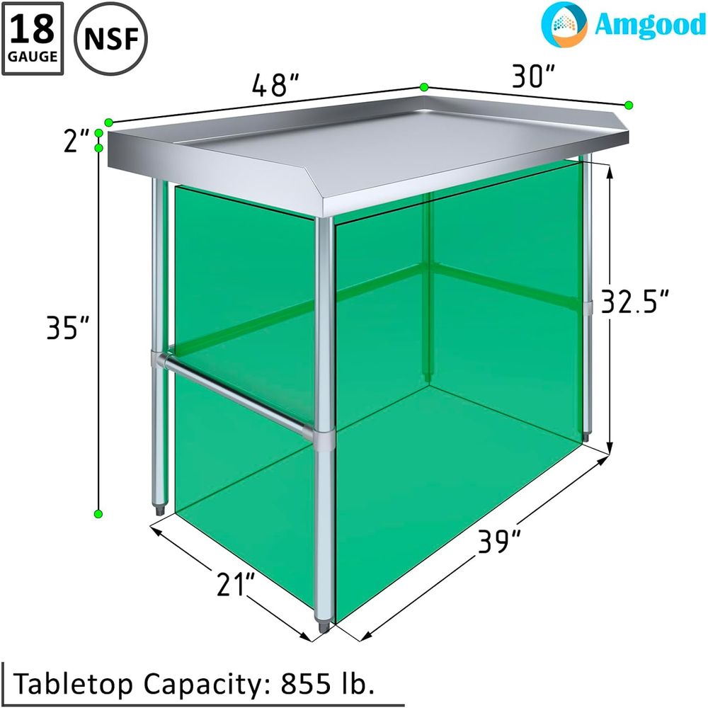 Commercial Work Table Open Bas - Commercial Kitchen Backsplash ulasan dan harga