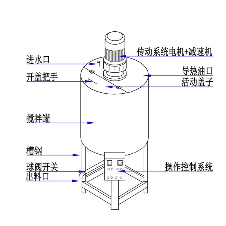 Commercial 200L Liquid Mixer M - Commercial Kitchen Mixer ulasan dan harga