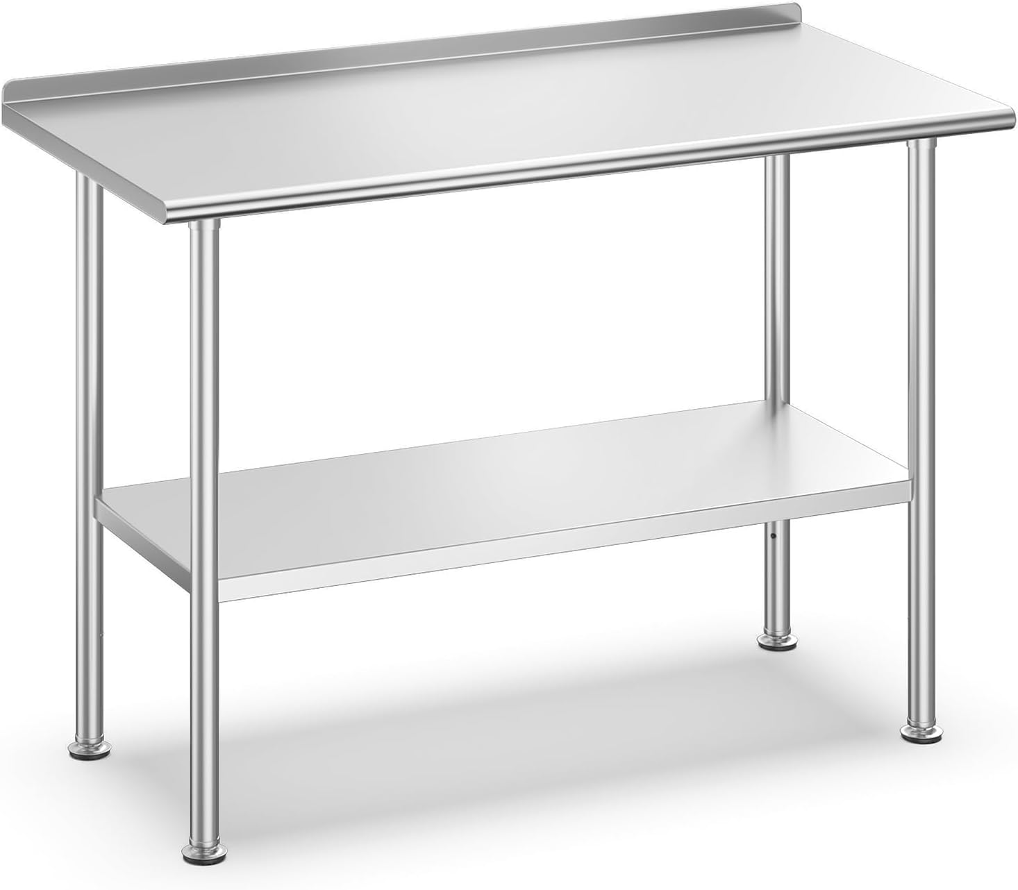 Stainless Steel Food Prep Tabl - Commercial Kitchen Backsplash ulasan dan harga