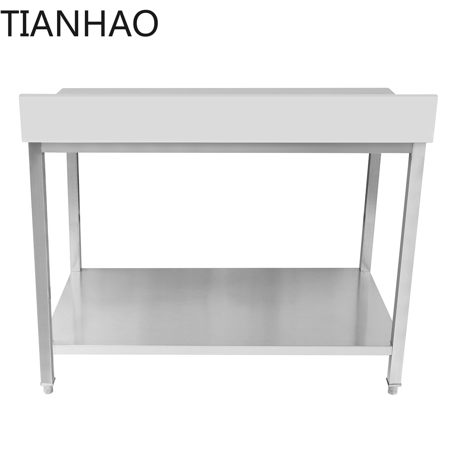 Stainless Steel Workbench Kitc - Commercial Kitchen Backsplash ulasan dan harga