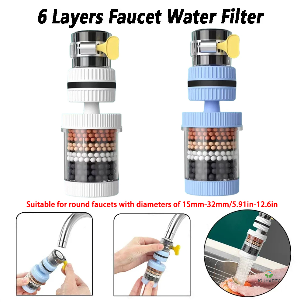 6 Layers Faucet Water Filter U - Commercial Kitchen Mixer ulasan dan harga